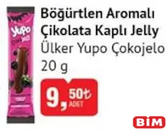 ÜLKER YUPO ÇOKOJELO BÖĞÜRTLEN AROMALI ÇİKOLATA KAPLI JELLY 20 G